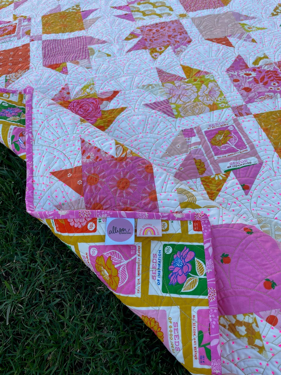 AllisonRamsing.com - *NEW PATTERN* Charm Pack Bear Paw Quilt Pattern - Printed