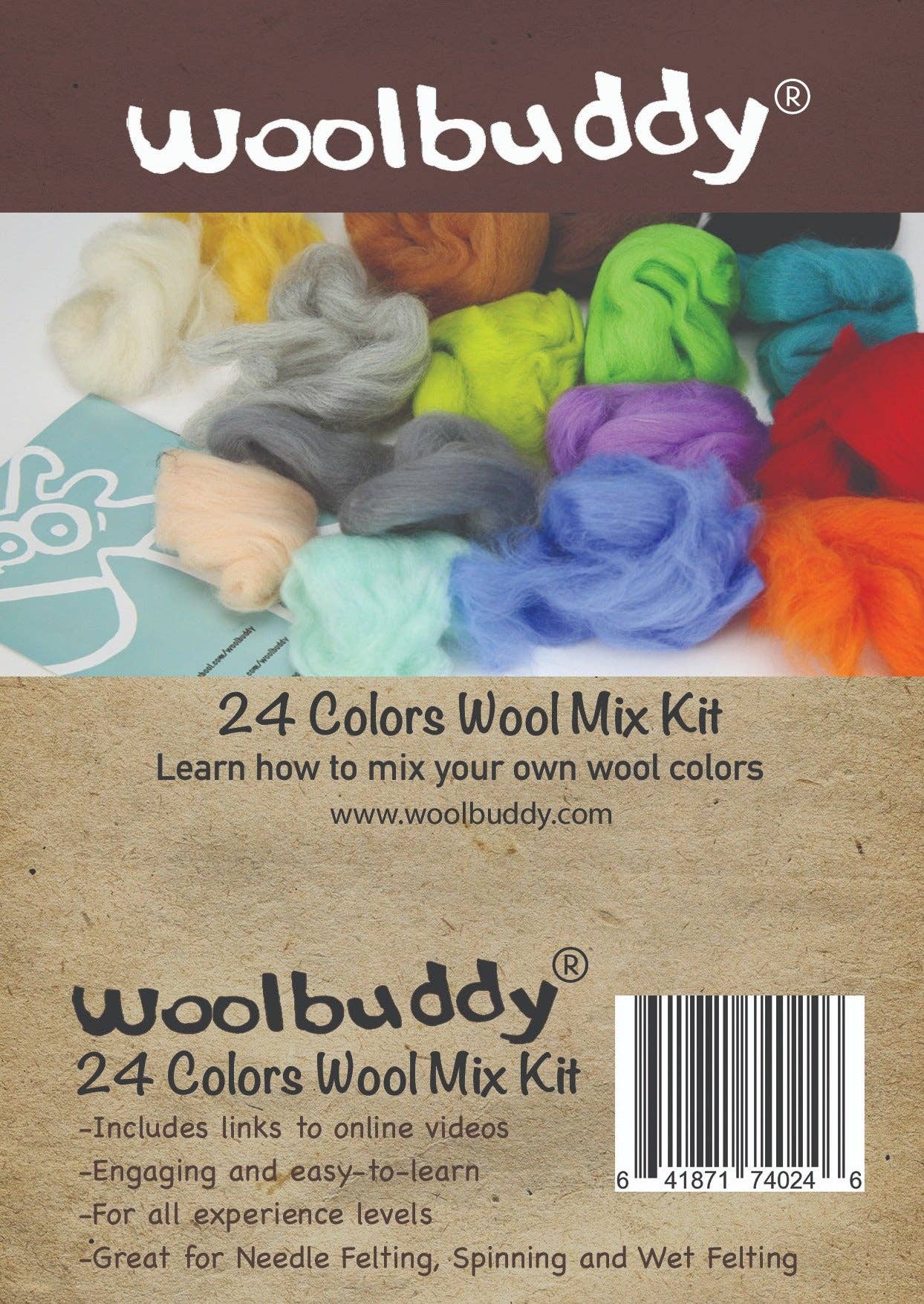 Woolbuddy - 24 Colors Wool Mix Kit