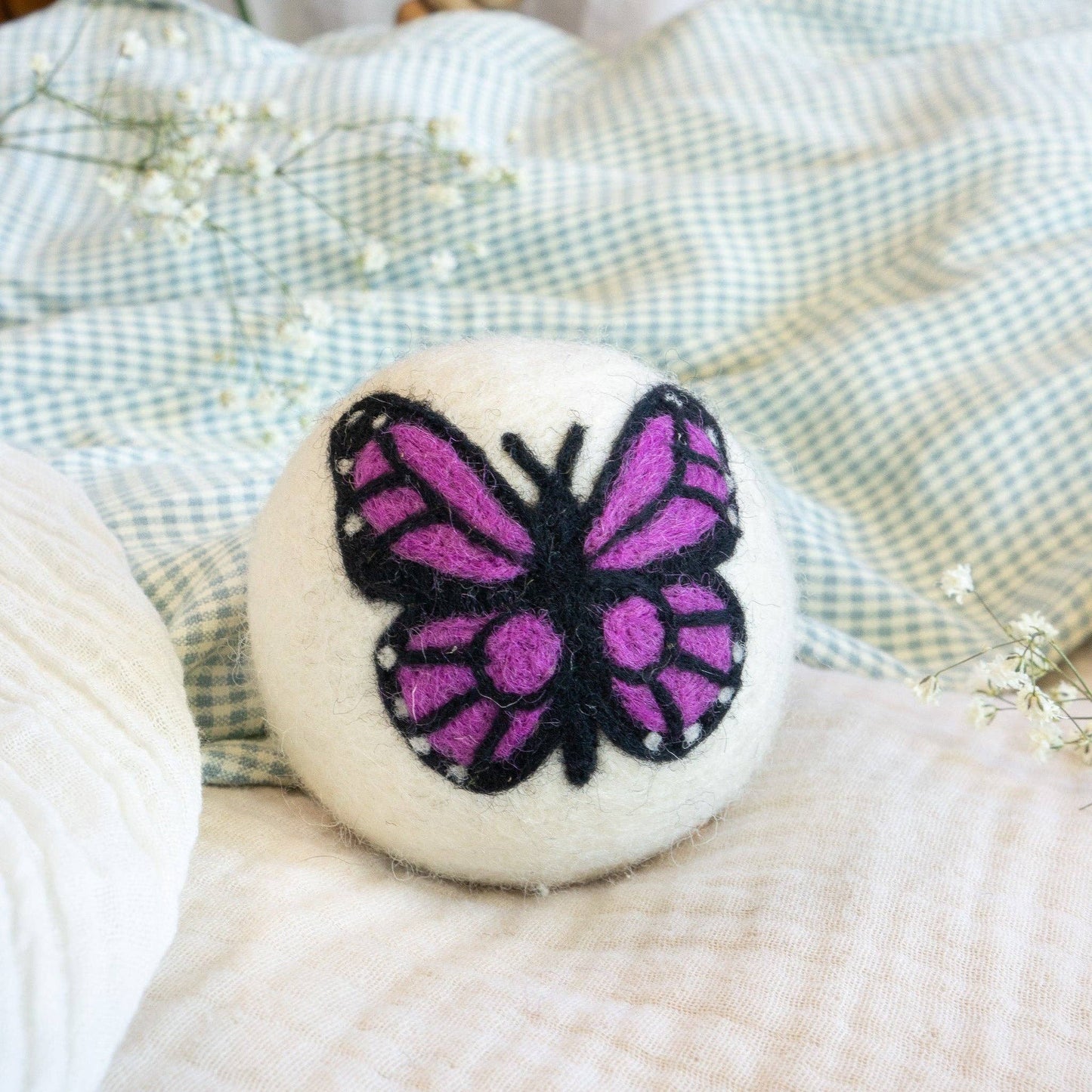 Friendsheep - Monarch Butterfly Eco Wool Dryer Ball Set of 3 - Moon