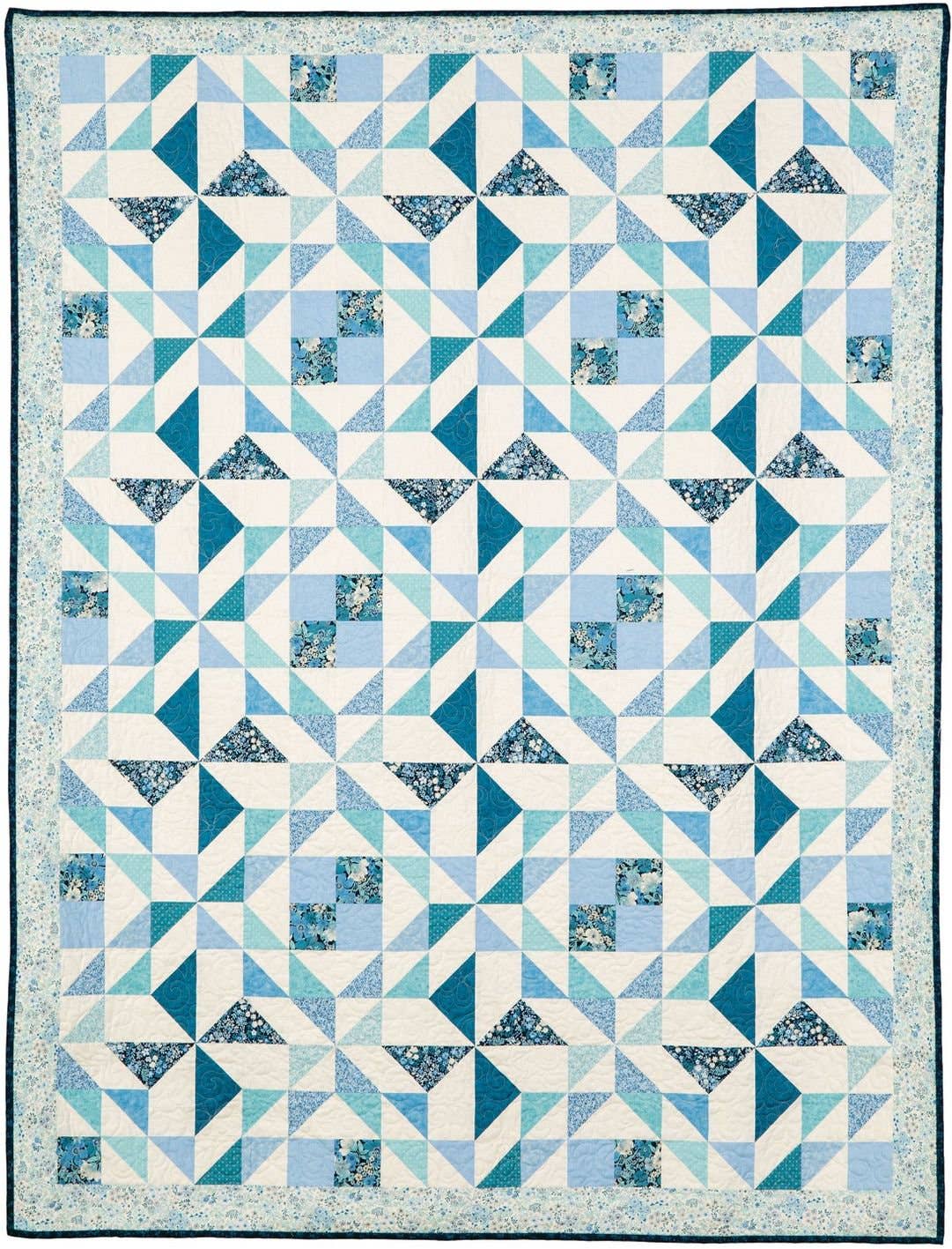 PhoebeMoon Designs - Wind and Waves Throw Quilt Pattern