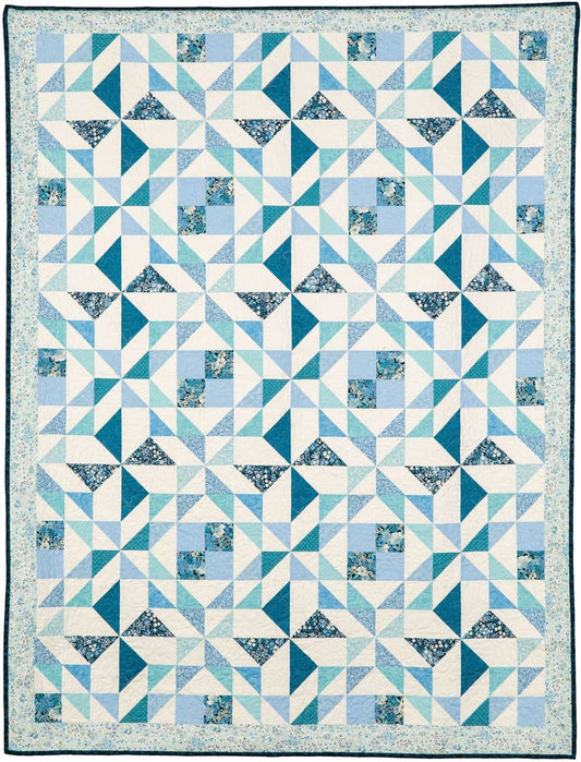 PhoebeMoon Designs - Wind and Waves Throw Quilt Pattern