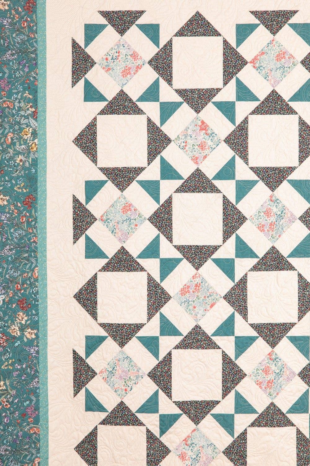 PhoebeMoon Designs - Wildflower Garden Throw Quilt Pattern