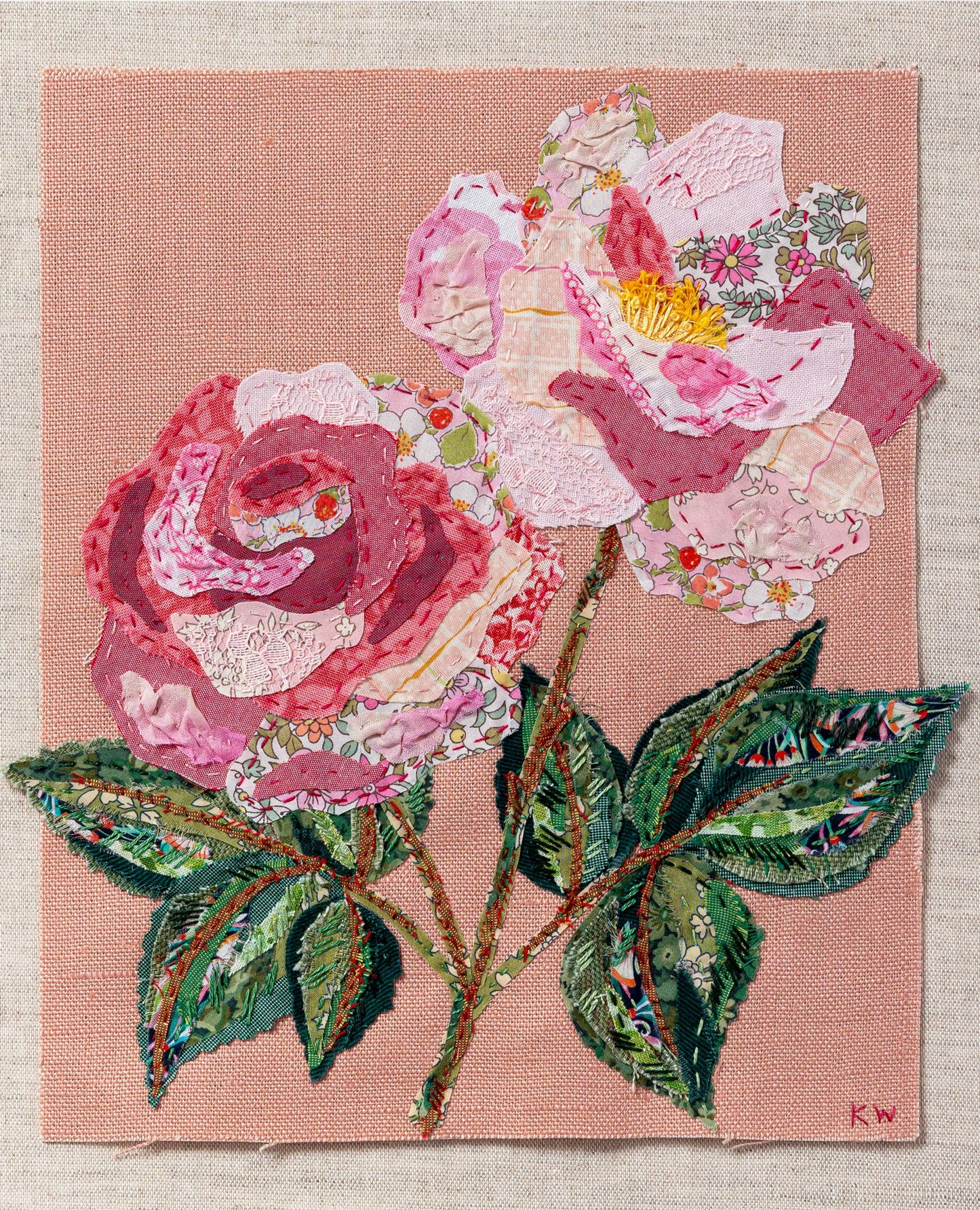 Wattle&Loop - Rose Slow Stitching Kit