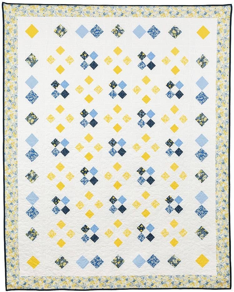 PhoebeMoon Designs - Here Comes the Sun Throw Quilt Pattern - Fat Quarter Friendl