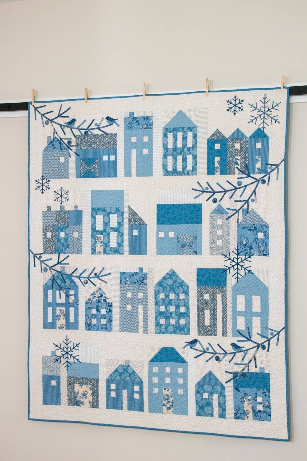 Laundry Basket Quilts - Winter Village Quilt Pattern