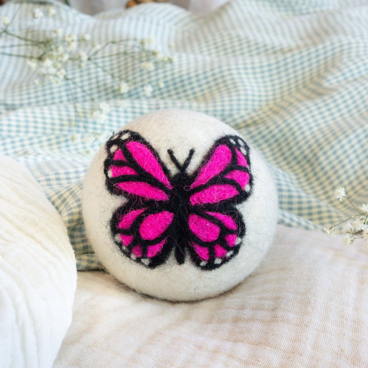 Friendsheep - Monarch Butterfly Eco Wool Dryer Ball Set of 3 - Moon
