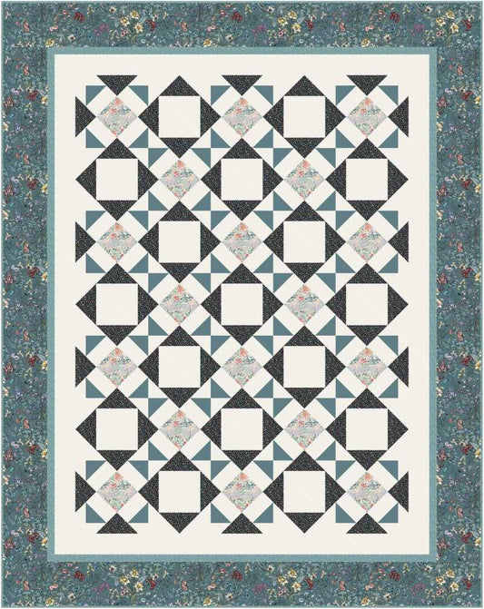 PhoebeMoon Designs - Wildflower Garden Throw Quilt Pattern