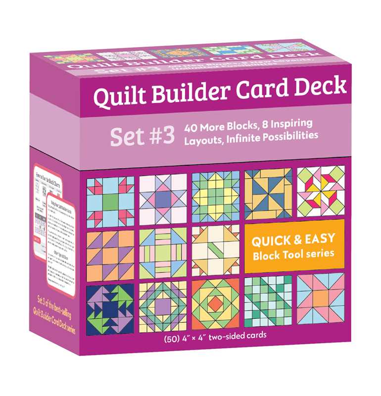 Simon & Schuster - Quilt Builder Card Deck Set #3 by