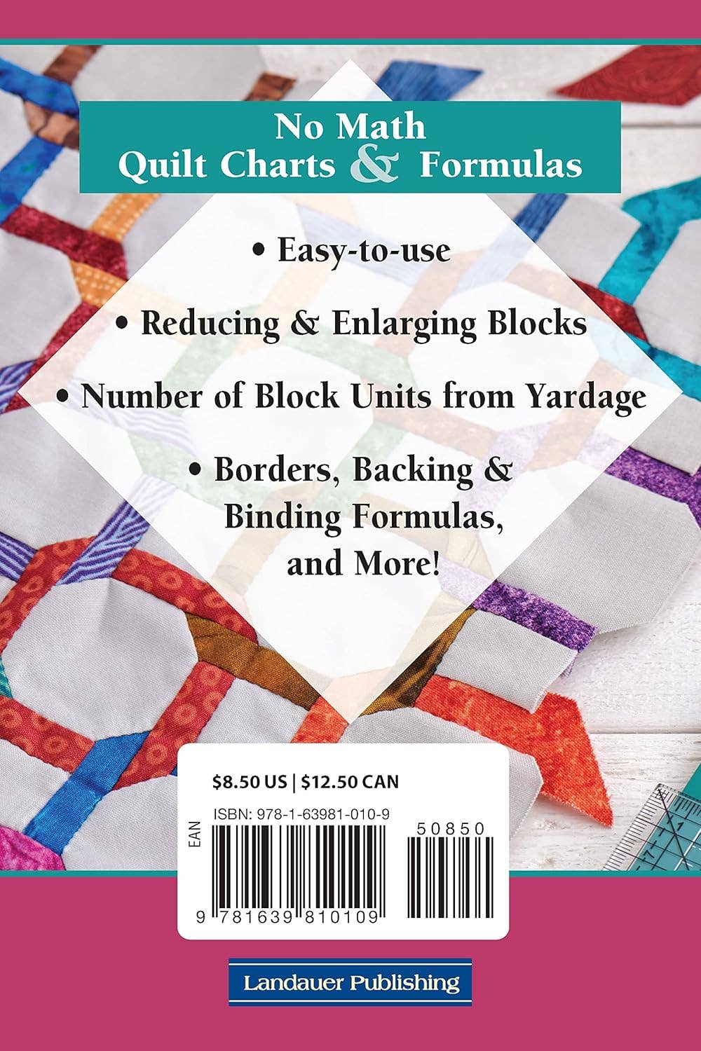 Fox Chapel Publishing - No Math Quilt Charts & Formulas