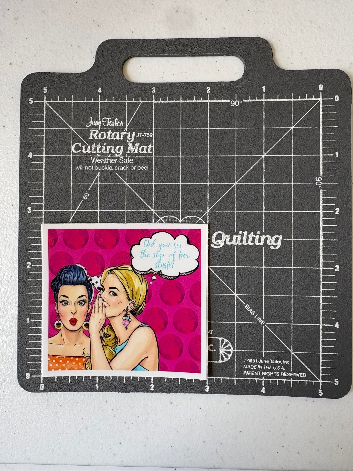 Sticker - Did you see the size of her stash?