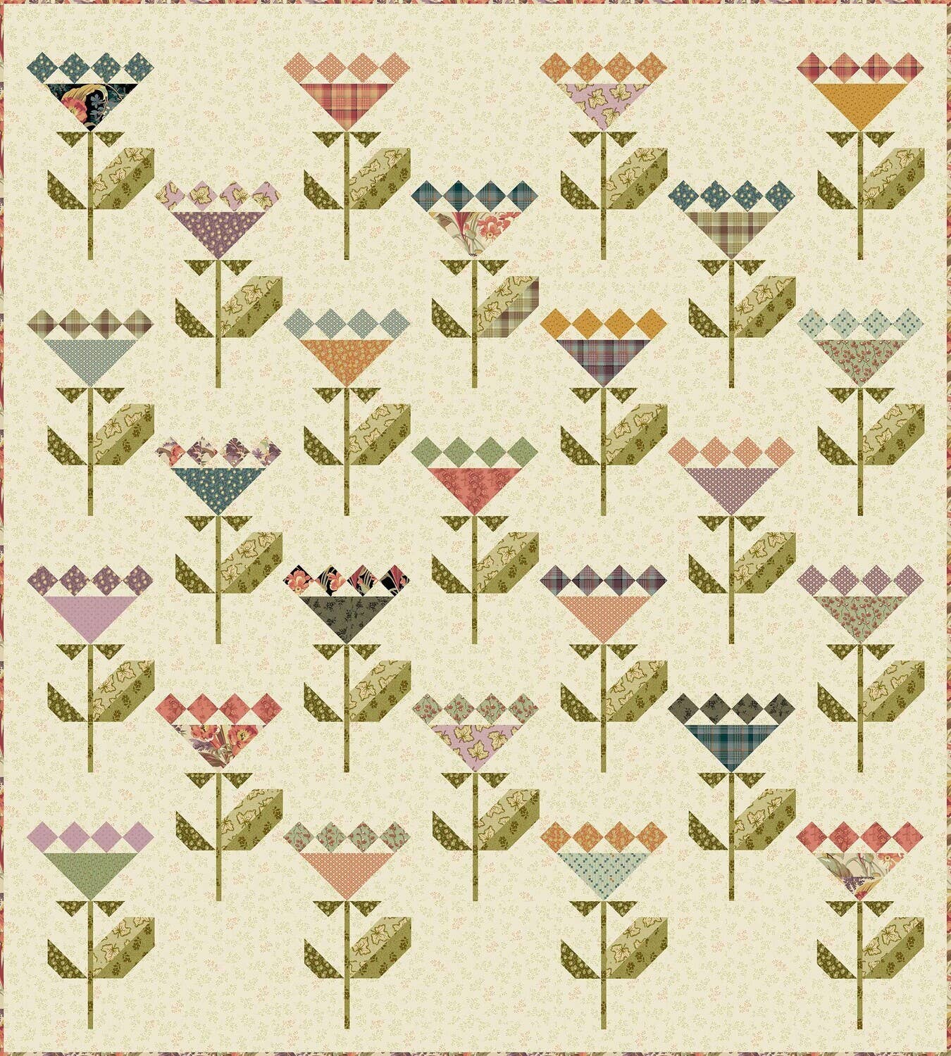 Laundry Basket Quilts - Zinnia Quilt Pattern