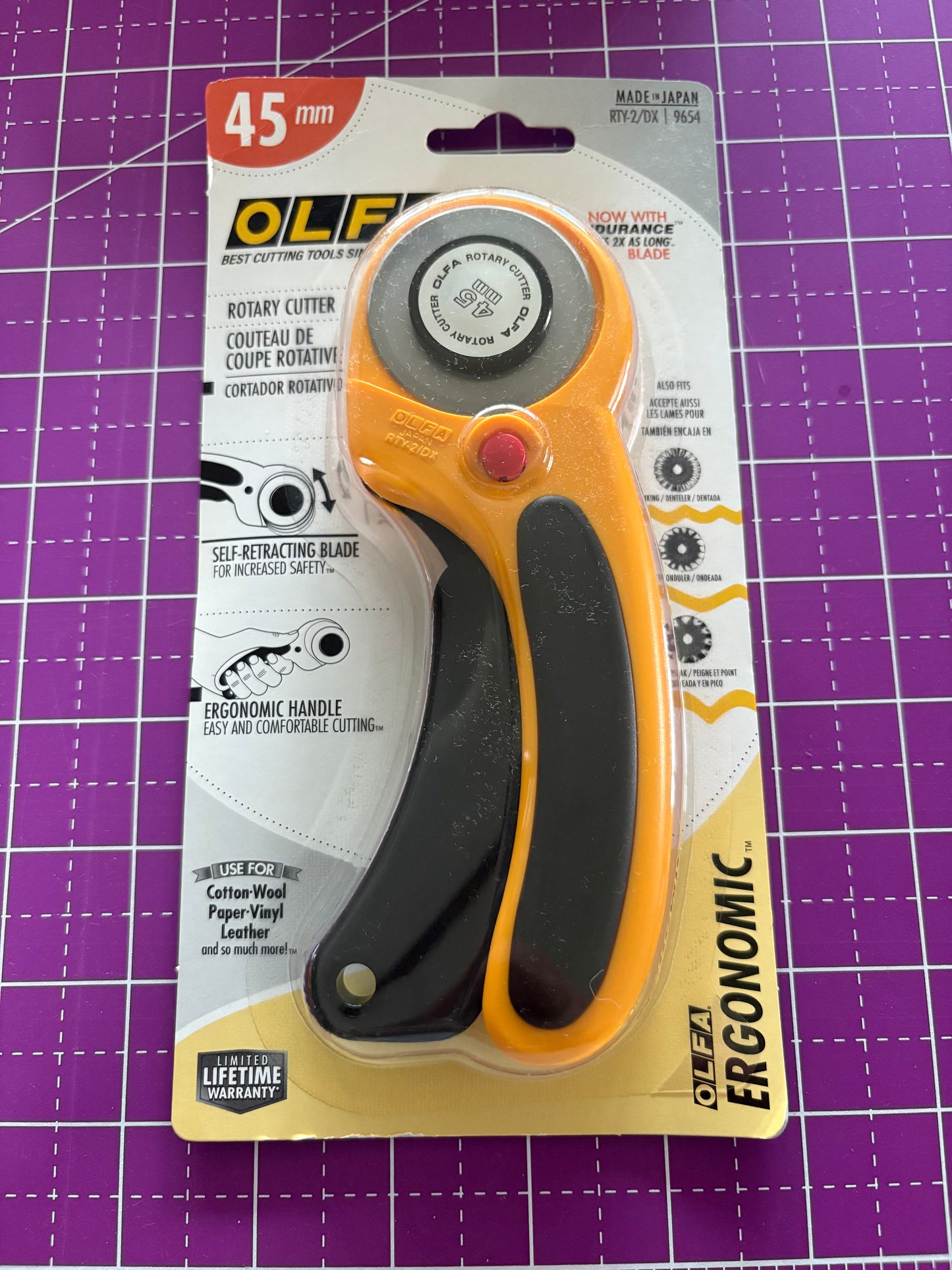 Olfa Ergonomic Rotary Cutter 45mm