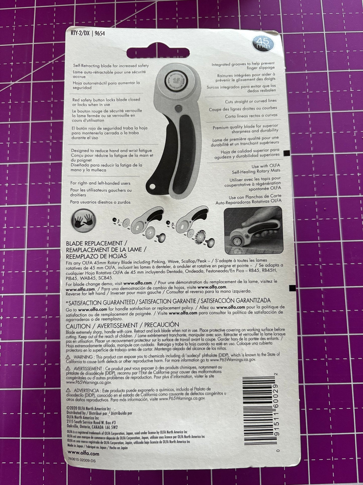 Olfa Ergonomic Rotary Cutter 45mm