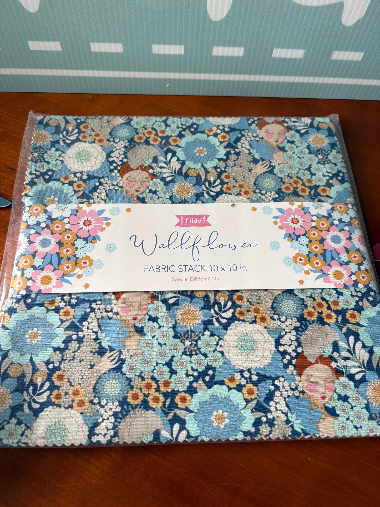 Tilda Wallflower Fabric Stack 10in Squares, 40pcs