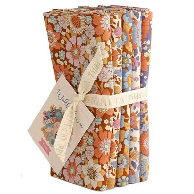 Tilda Wallflower FQB 5pc 20x22in Caramel/Thistle