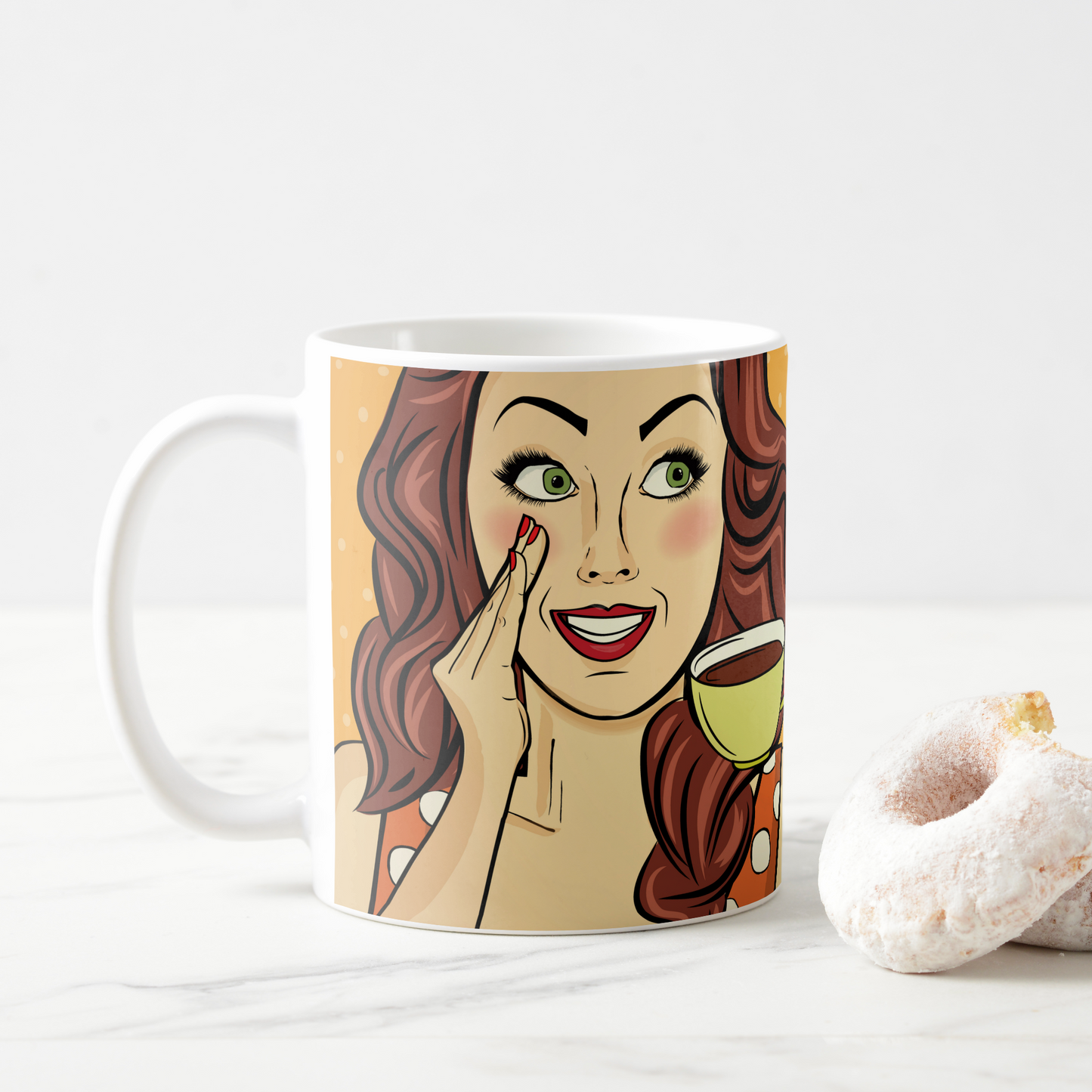 Quilters "Life happens when you're quilting." 11 oz mug
