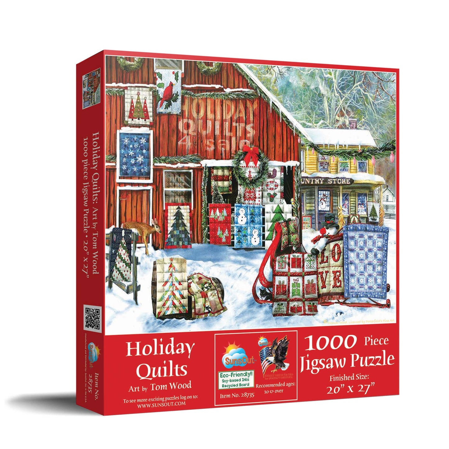 SunsOut - 0529 Holiday Quilts 1000 pc Puzzle