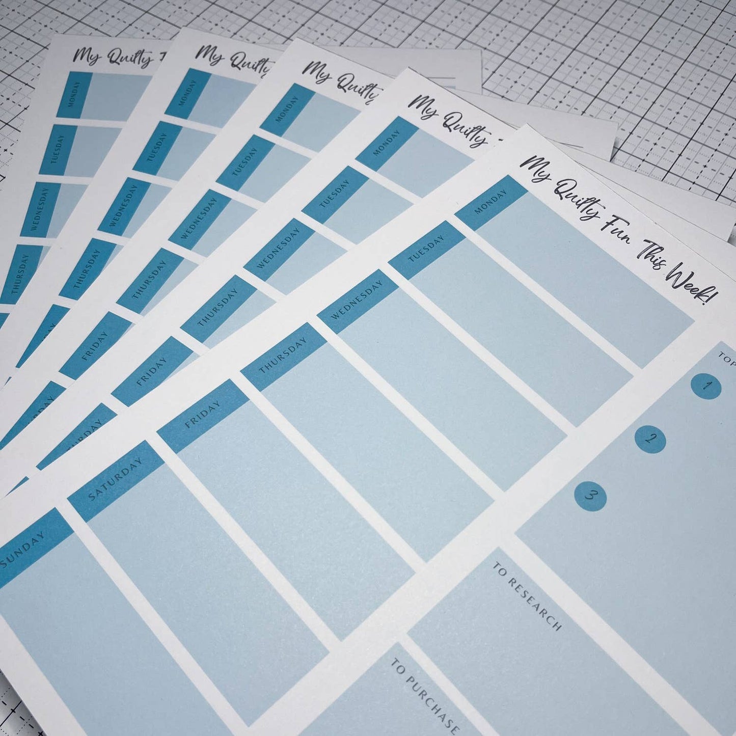 Wild Plum Lane - Quilter's Weekly Planner Pad