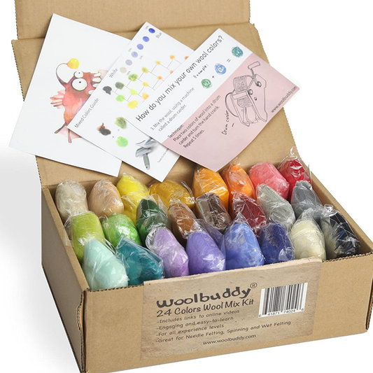 Woolbuddy - 24 Colors Wool Mix Kit