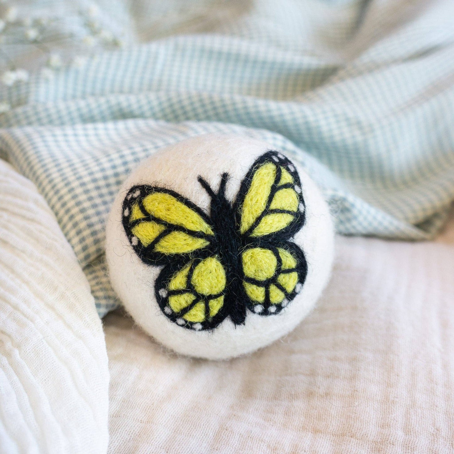 Friendsheep - Monarch Butterfly Eco Wool Dryer Ball Set of 3 - Sun