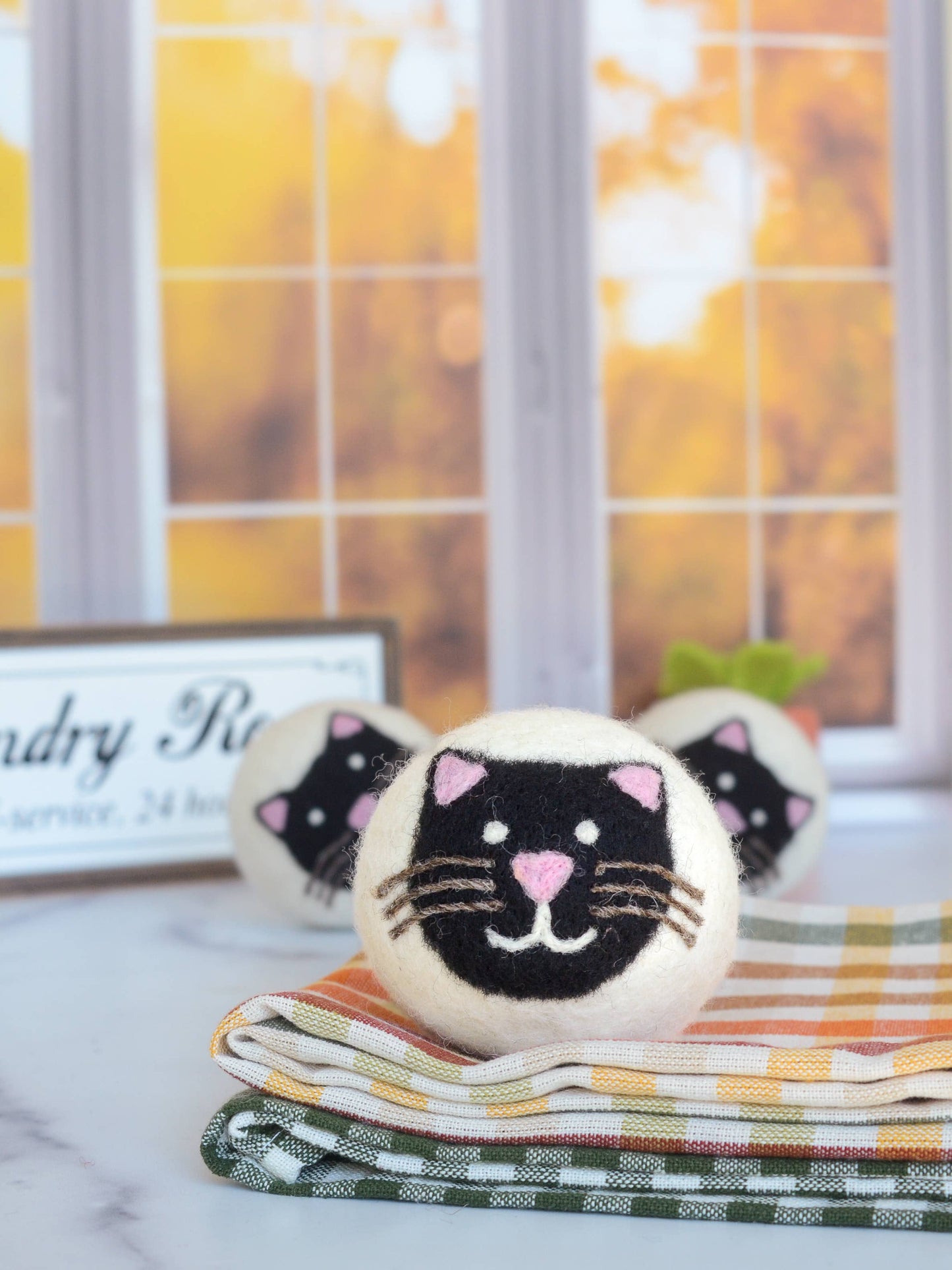 Friendsheep - Black Cats Eco Wool Dryer Balls - Set of 3