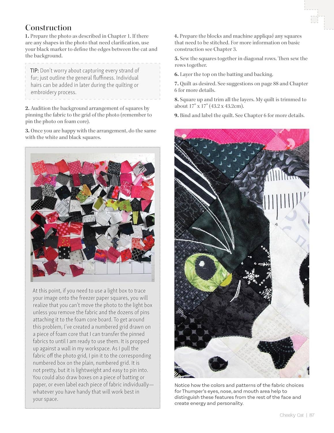 Fox Chapel Publishing - Stitched Photo Mosaic Quilting - A Unique Grid Technique