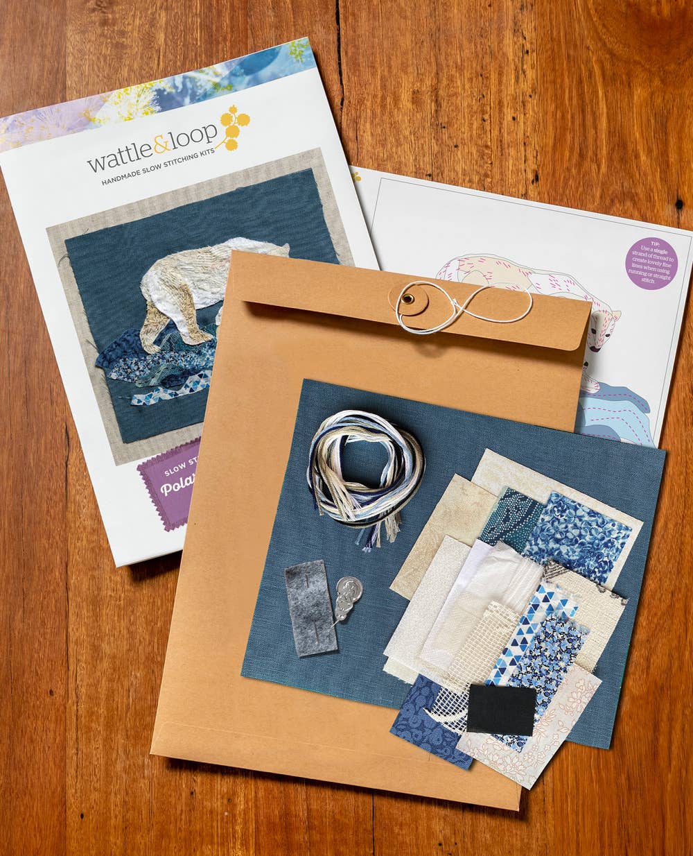 Wattle&Loop - Polar Bear Slow Stitching Kit