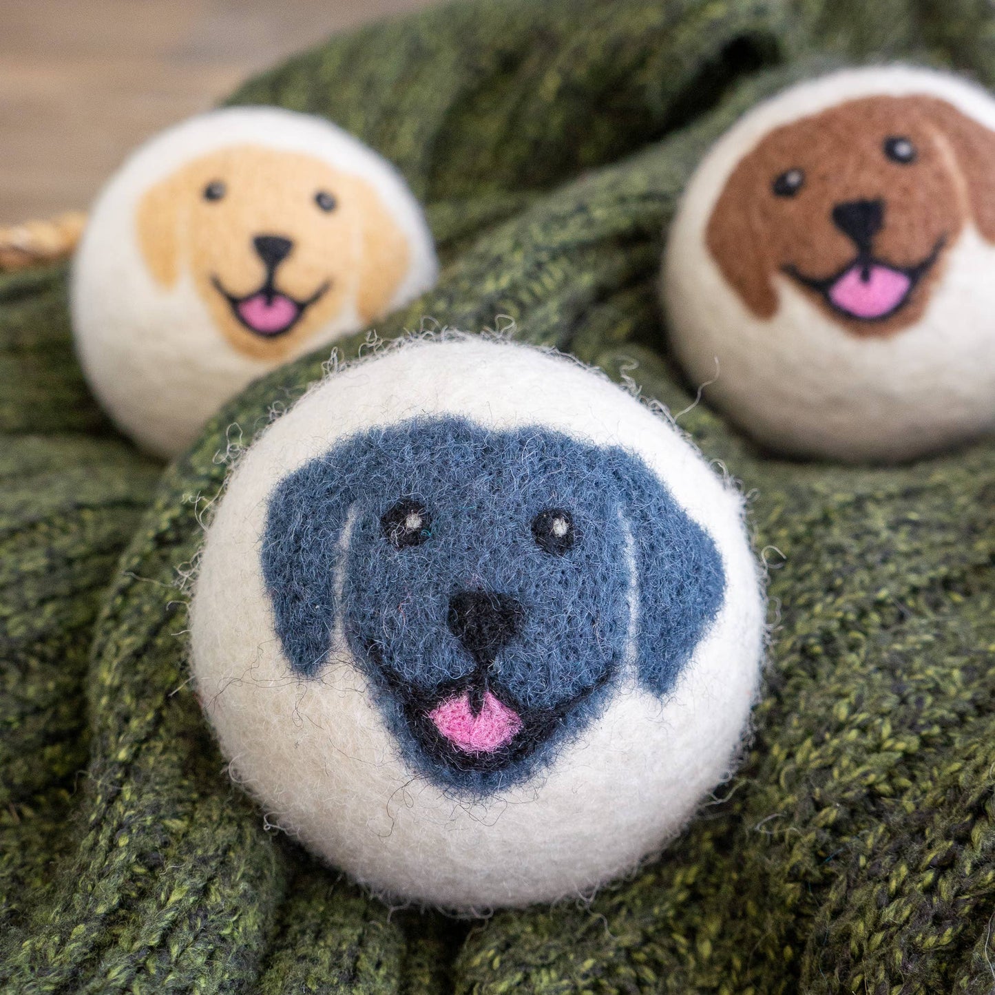 Friendsheep - Happy Dogs Eco Wool Dryer Balls - Mix of 3 colors