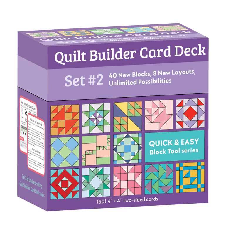 Simon & Schuster - Quilt Builder Card Deck Set #2 by C&T Publishing