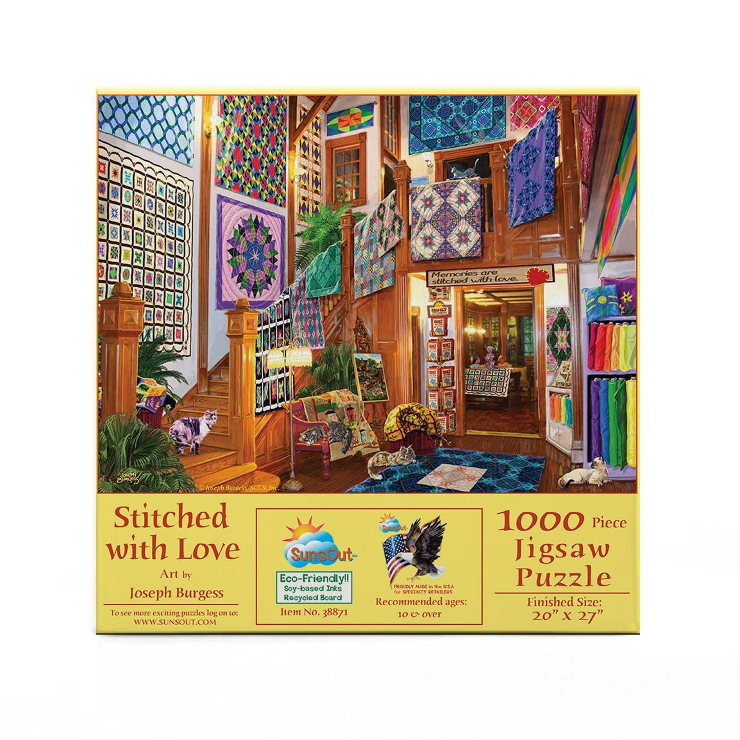SunsOut - 0325 Stitched with Love 1000 pc Puzzle