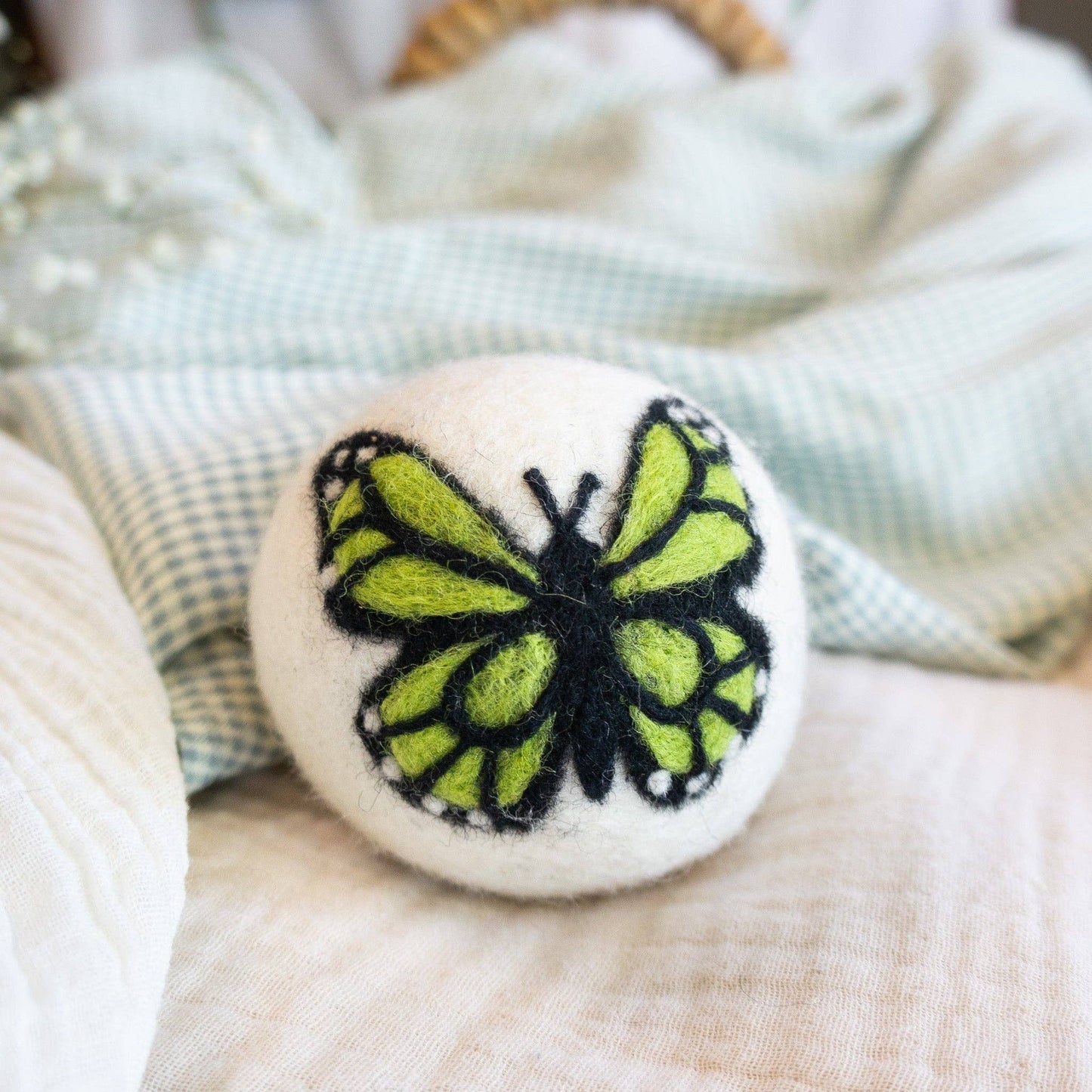 Friendsheep - Monarch Butterfly Eco Wool Dryer Ball Set of 3 - Sun