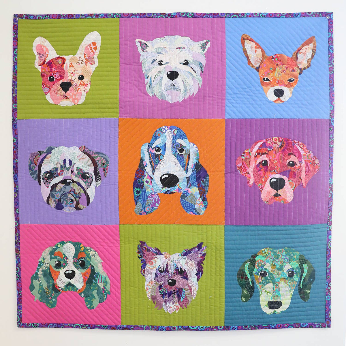 Collage Quilter - Pop Art Pups