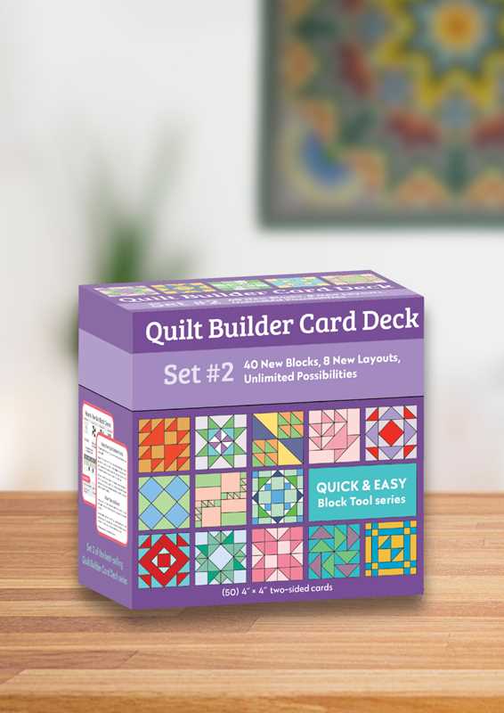 Simon & Schuster - Quilt Builder Card Deck Set #2 by C&T Publishing