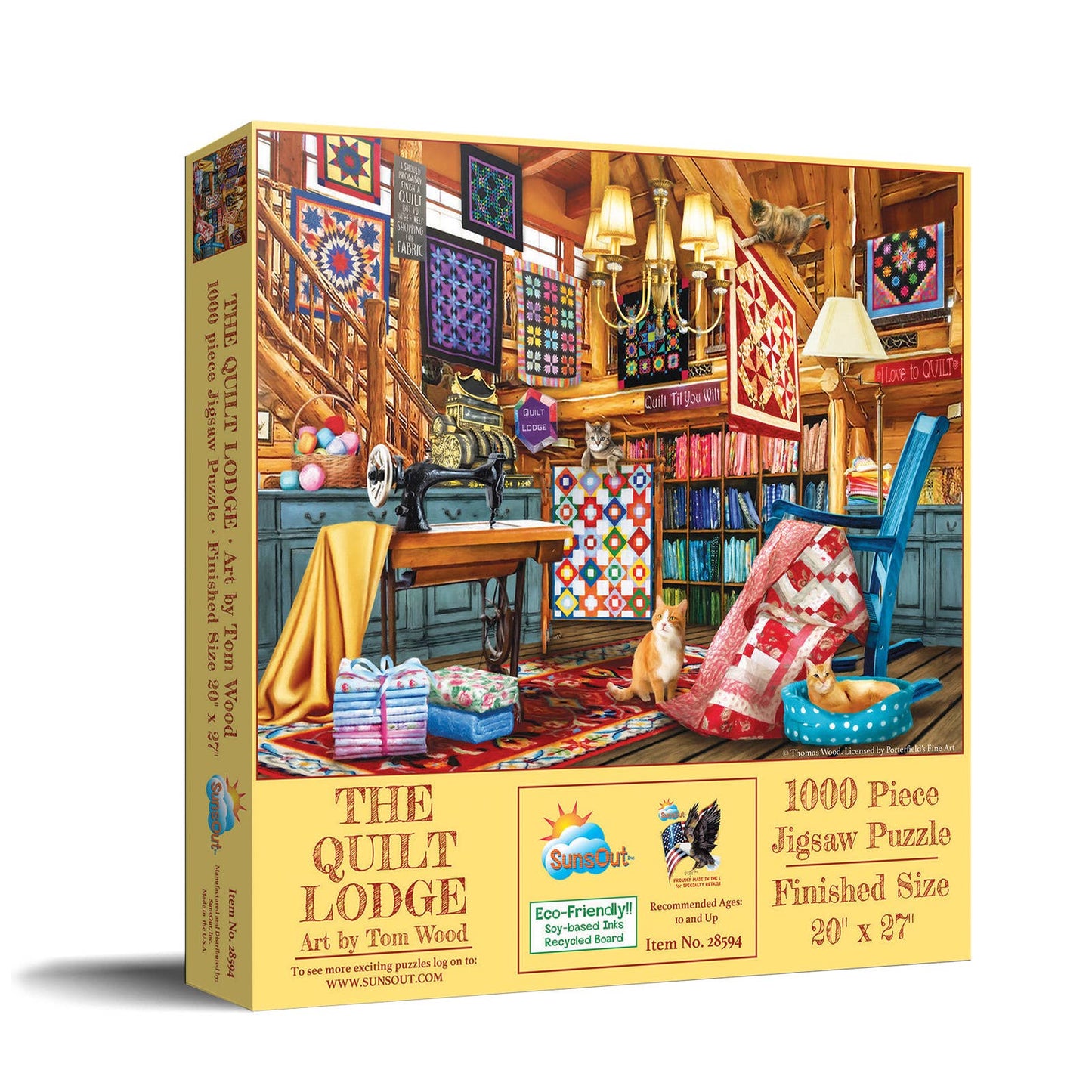 SunsOut - 0225 The Quilt Lodge 1000 pc Puzzle