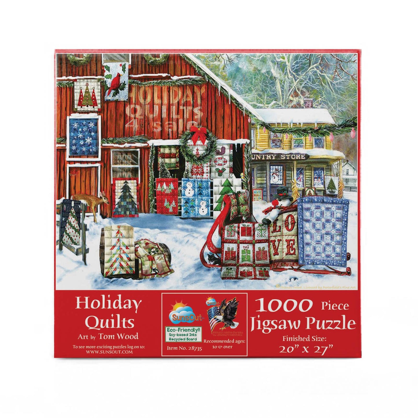 SunsOut - 0529 Holiday Quilts 1000 pc Puzzle