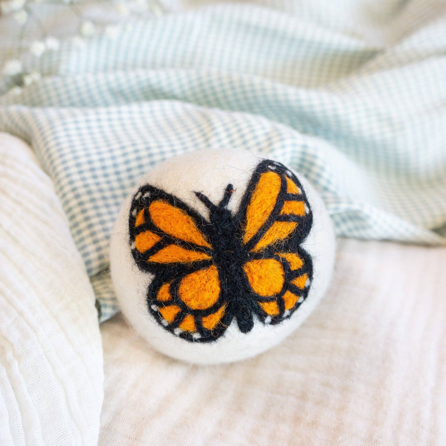 Friendsheep - Monarch Butterfly Eco Wool Dryer Ball Set of 3 - Sun