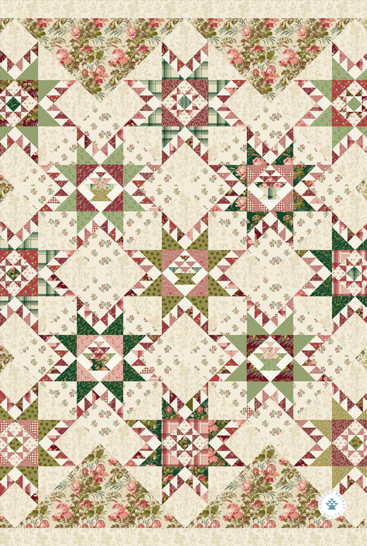 Laundry Basket Quilts - Kitchen Towel - Joyous Star