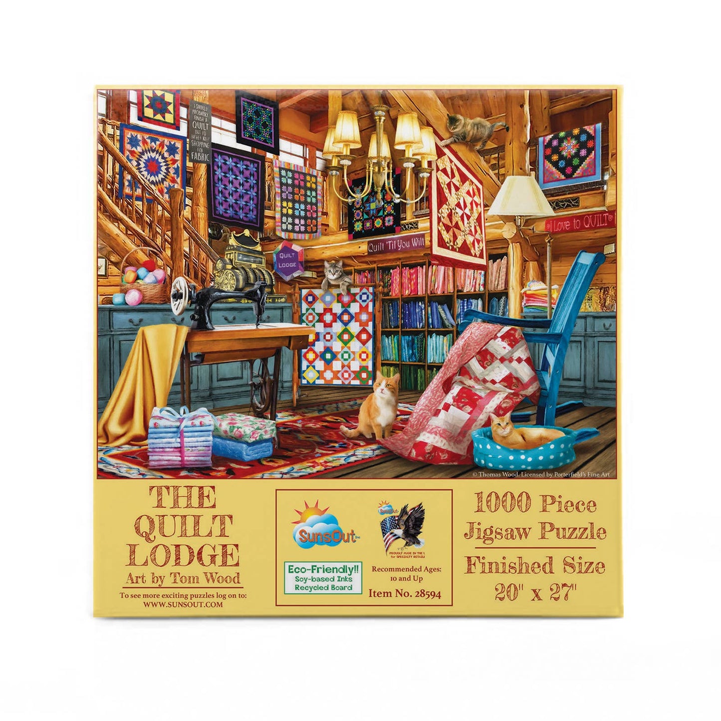 SunsOut - 0225 The Quilt Lodge 1000 pc Puzzle