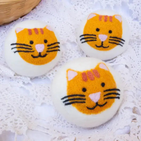 Friendsheep - Orange Cool Cats Eco Wool Dryer Balls
