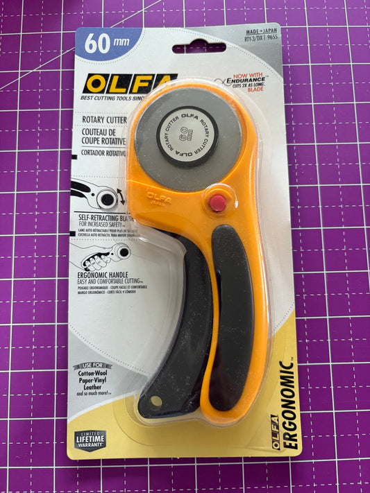 Olfa Ergonomic Rotary Cutter 60mm