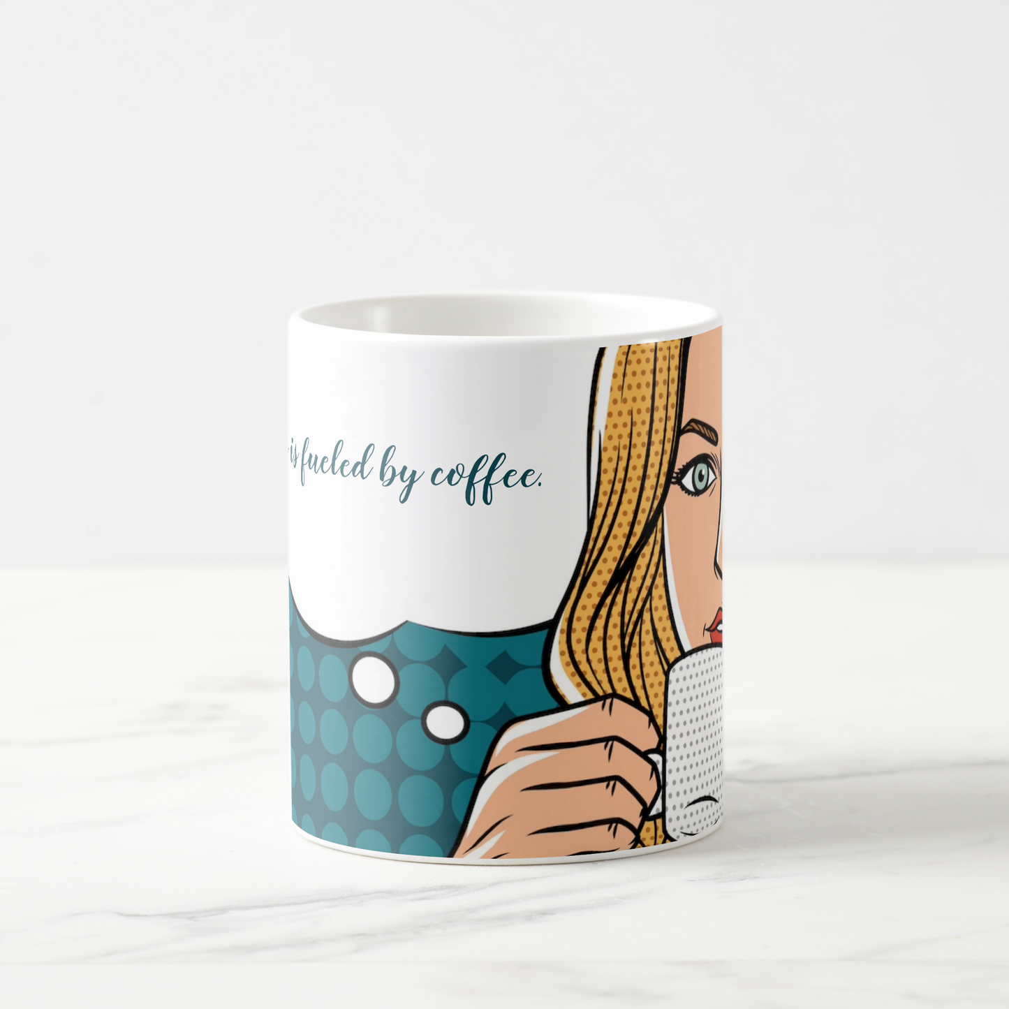 Quilters "My Quilting is Fueled by Coffee." 11 oz mug