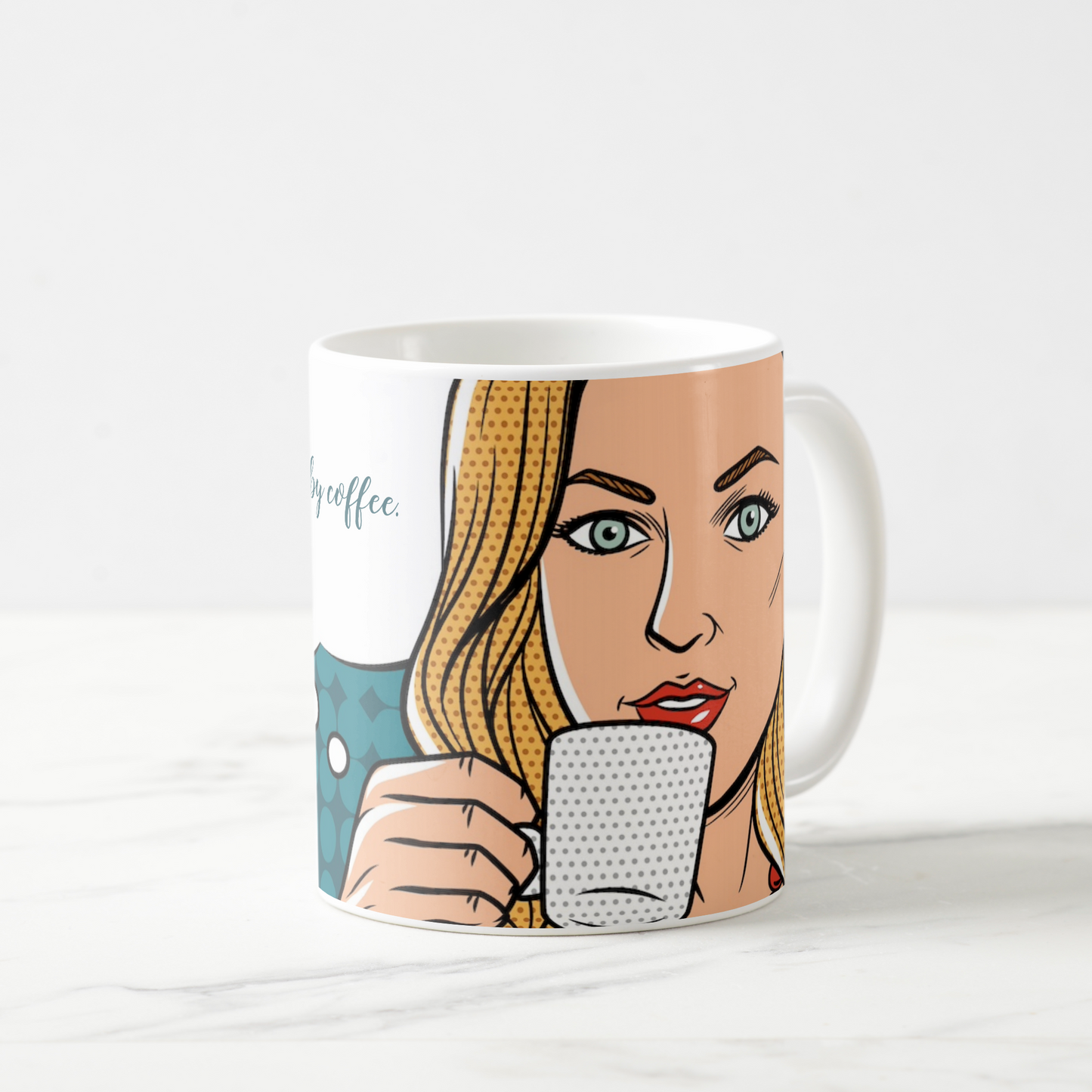 Quilters "My Quilting is Fueled by Coffee." 11 oz mug
