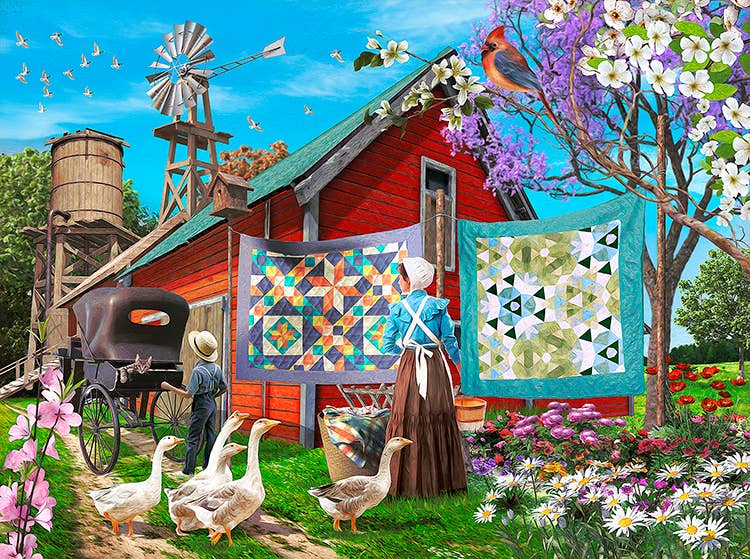 SunsOut - 0680 Amish Backyard 1000 pc Puzzle