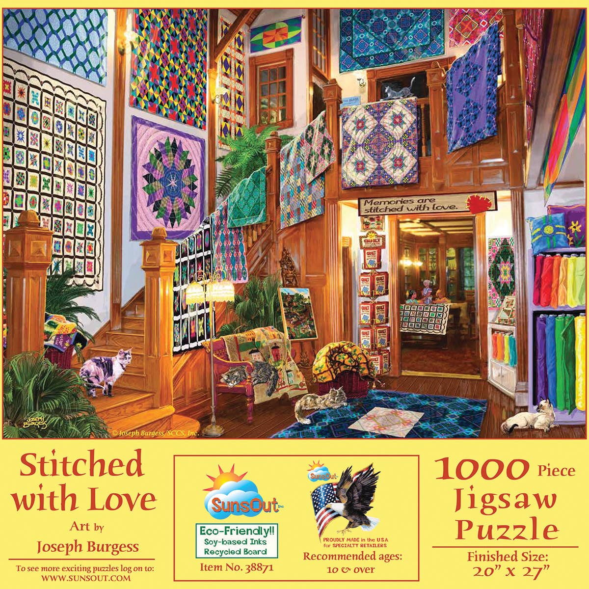 SunsOut - 0325 Stitched with Love 1000 pc Puzzle