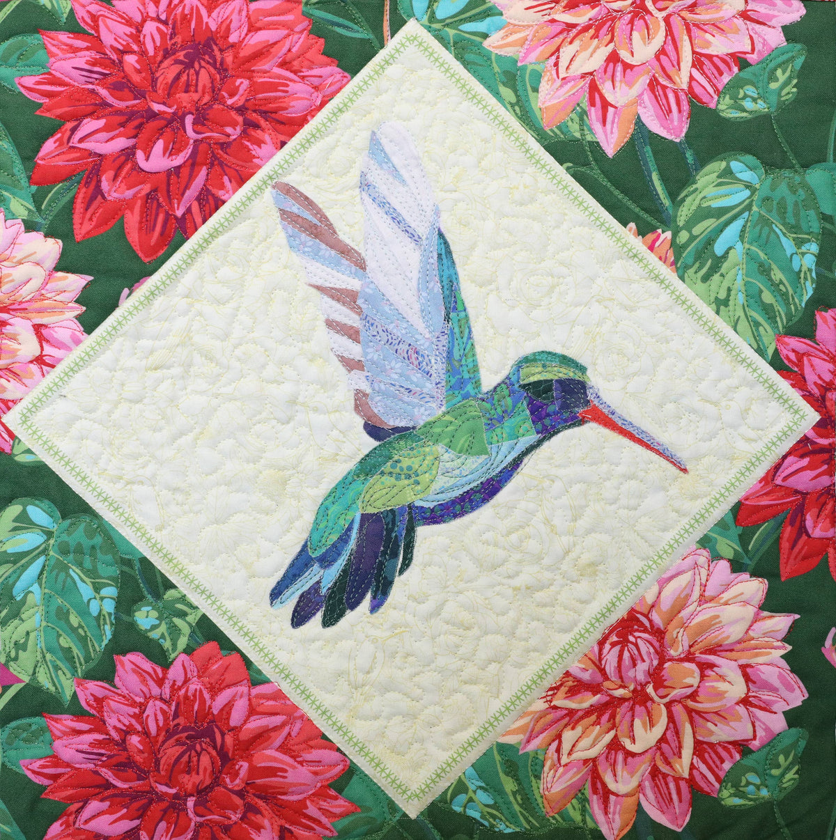 Collage Quilter - Hummingbird Fabric Collage Kit