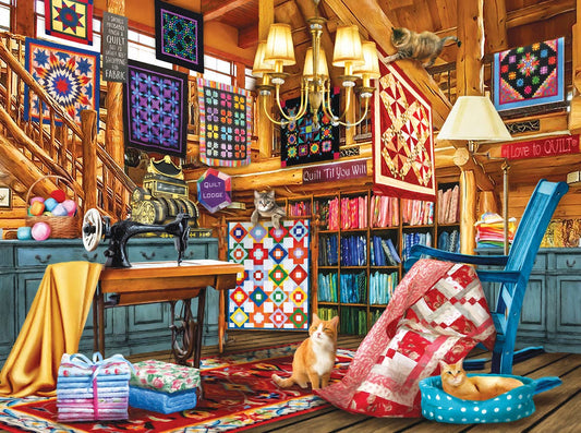 SunsOut - 0225 The Quilt Lodge 1000 pc Puzzle