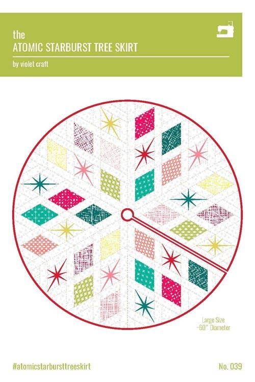 Violet Craft - VC039: The Atomic Starburst Tree Skirt Pattern