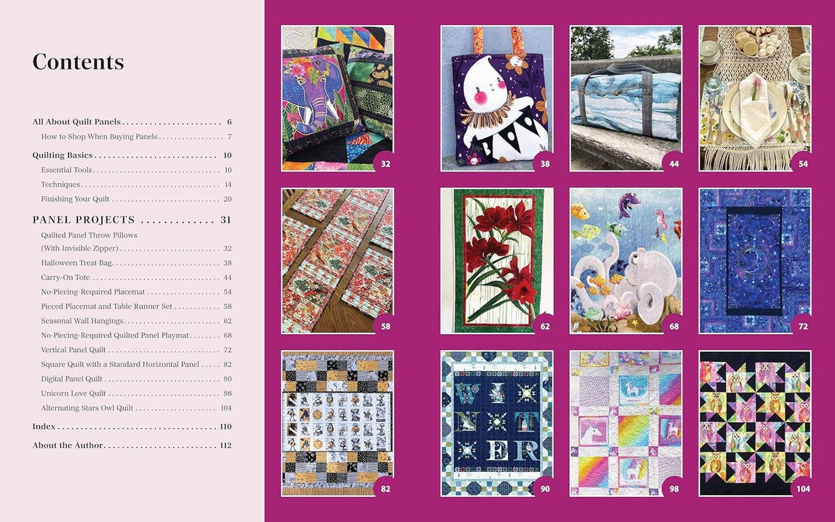 Fox Chapel Publishing - The Panel Quilting Workshop - 12 Quick-and-Easy Projects