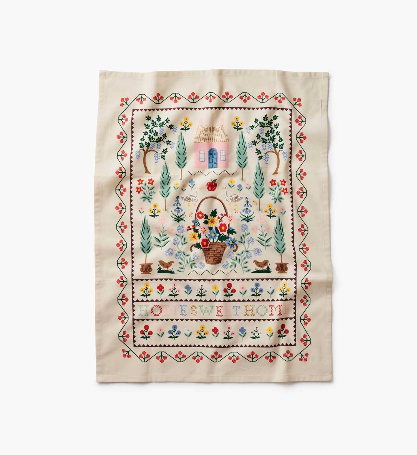 Rifle Paper Co. - Home Sweet Home Tea Towel