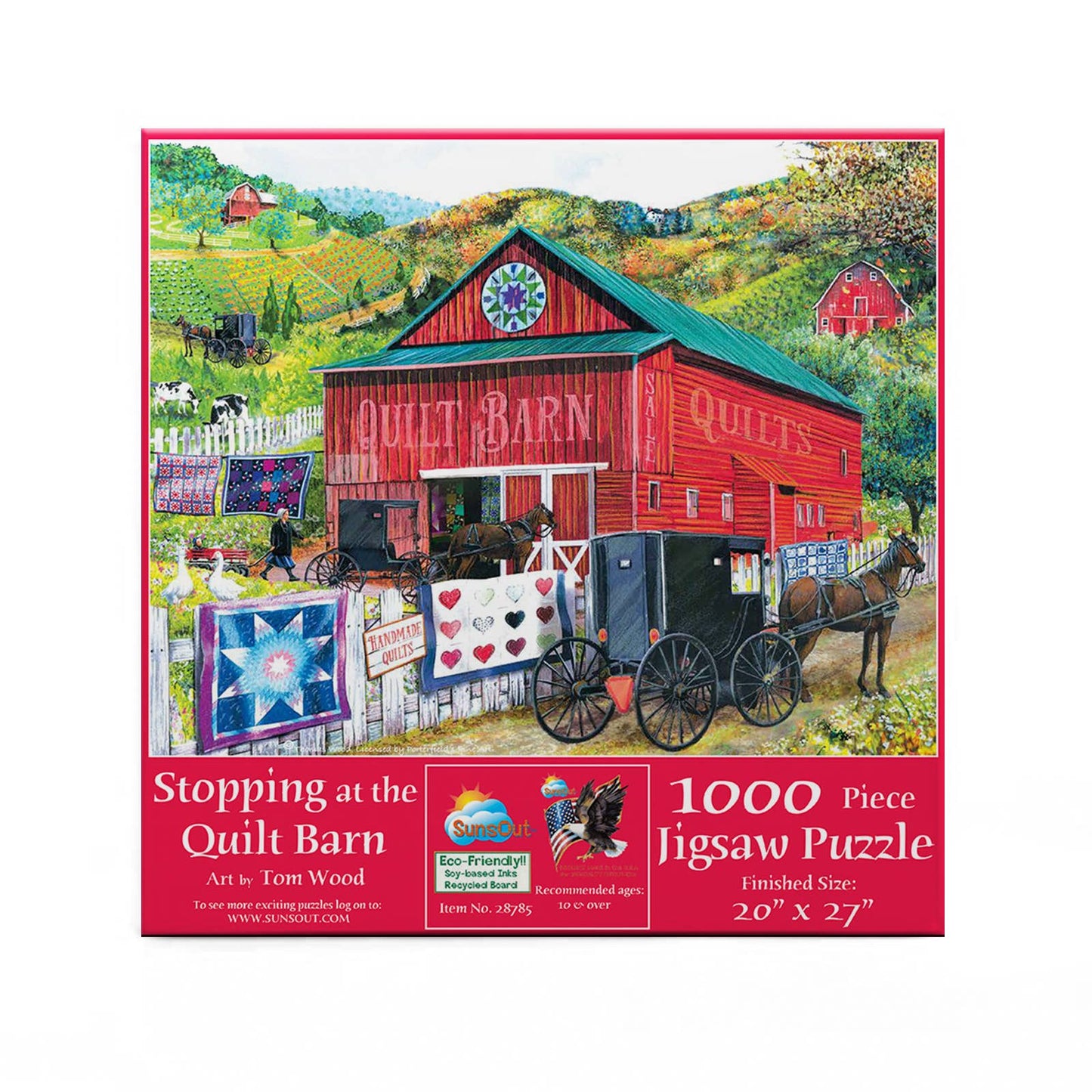 SunsOut - 0465 Stopping at the Quilt Barn 1000 pc Puzzle